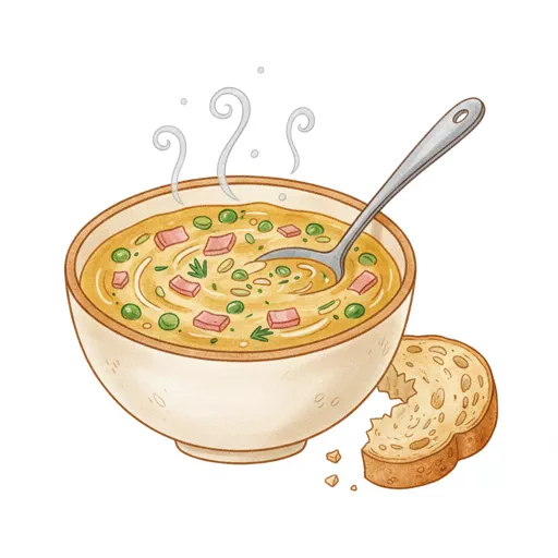 ham and split pea soup