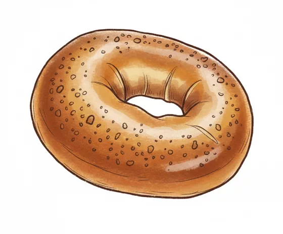 white bagel