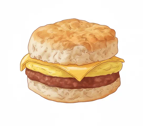 sausage egg cheese biscuit