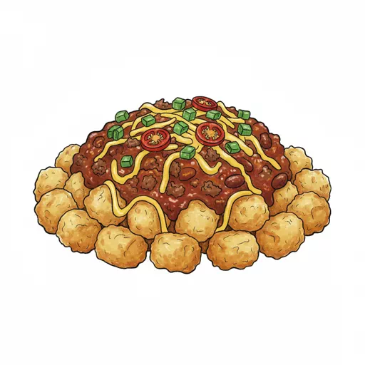 chili cheese tots
