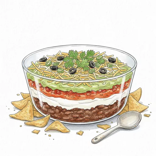 7 layer bean dip