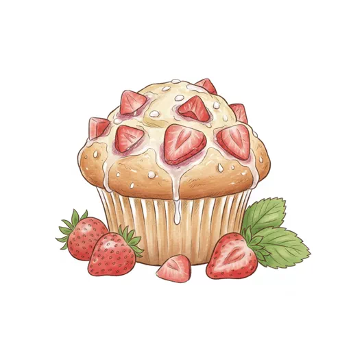 strawberry muffin