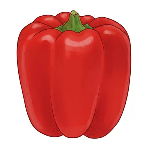 cooked red pepper