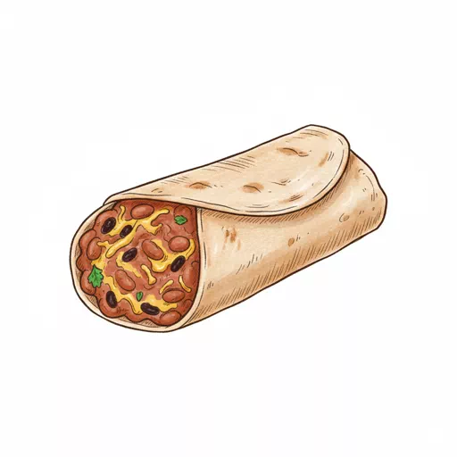 bean and cheese burrito