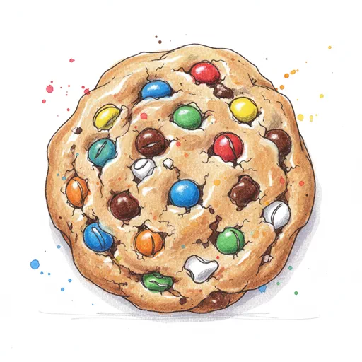 m and m cookie
