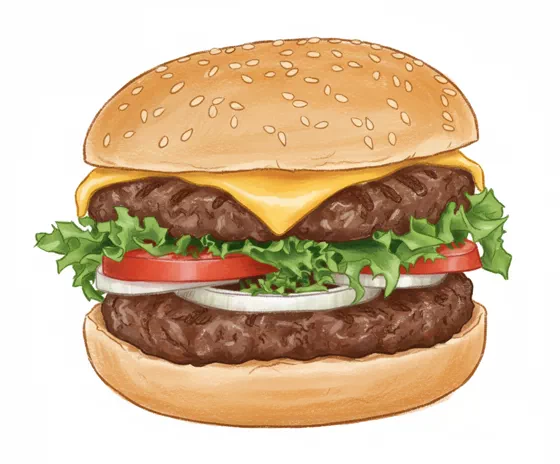 double cheese burger