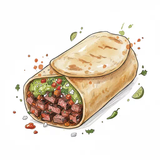 carne asada burrito