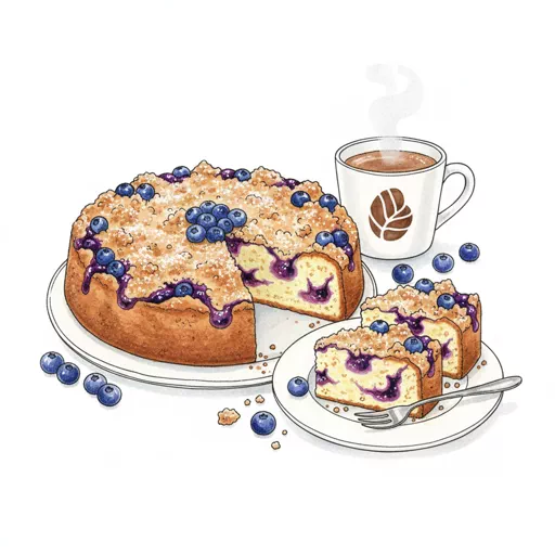 blueberry coffee cake