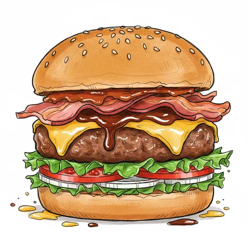 bbq bacon cheeseburger