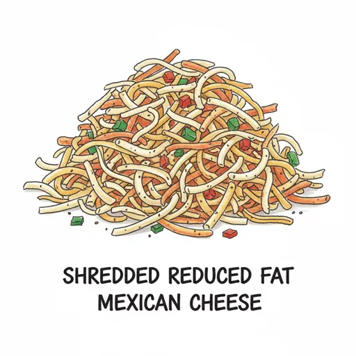 shredded reduced fat mexican cheese