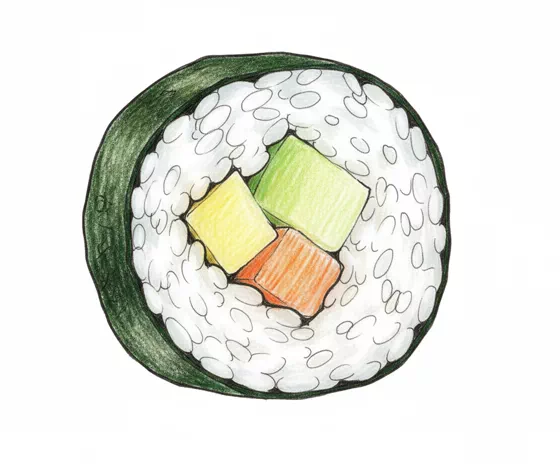 california roll sushi