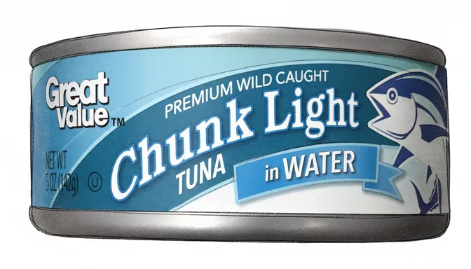 white tuna in water