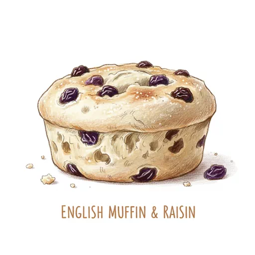 english muffin raisin