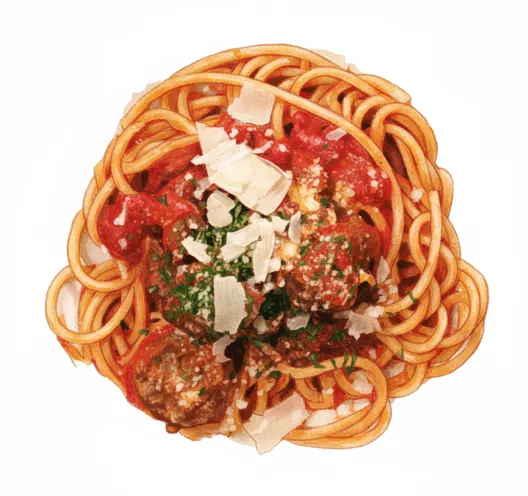 spaghetti and meatballs