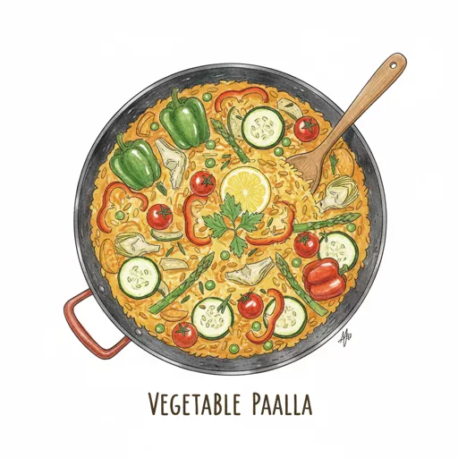 vegetable paella