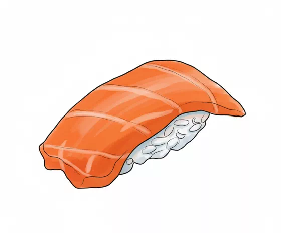 salmon sashimi