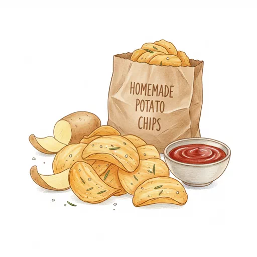 homemade potato chips