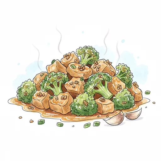 chicken and broccoli with garlic sauce