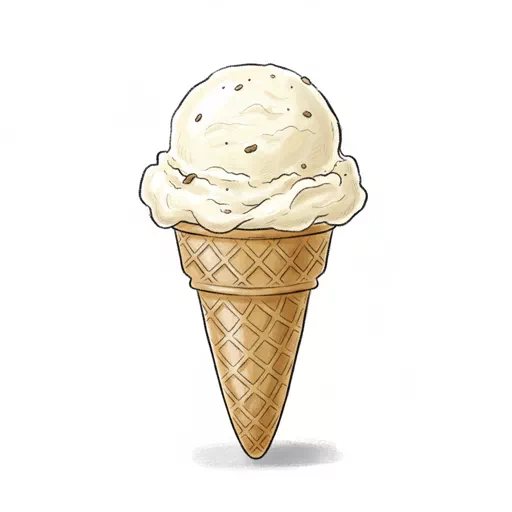 vanilla cone
