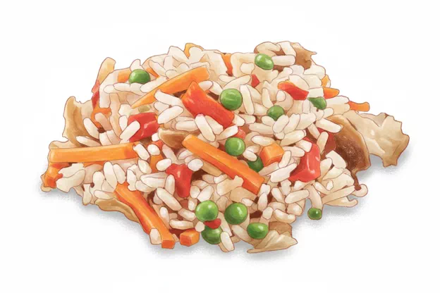 rice and vegetables
