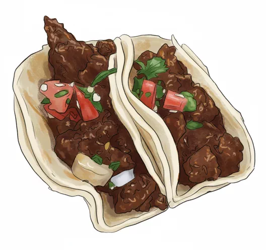 steak taco