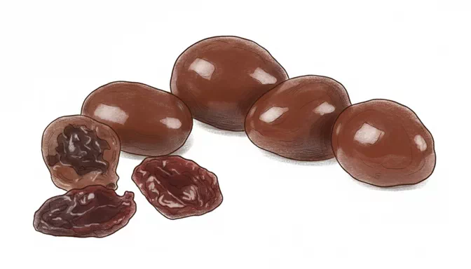 chocolate covered raisins