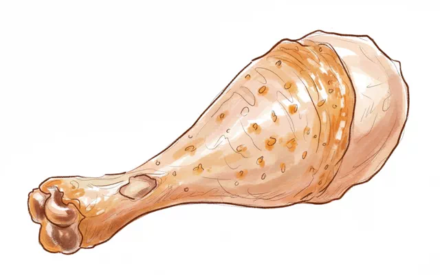 baked chicken leg
