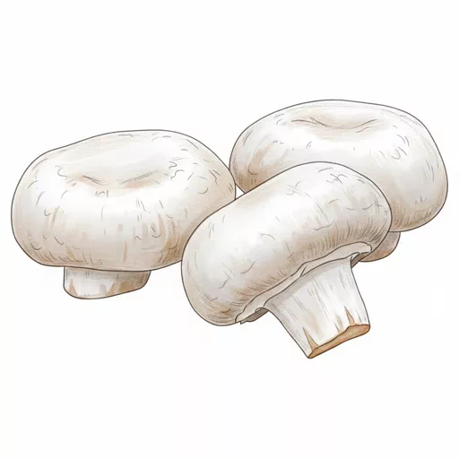 white mushrooms