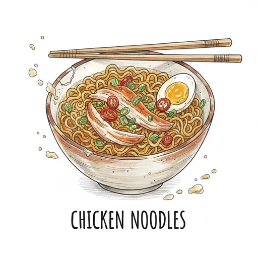 chicken noodles