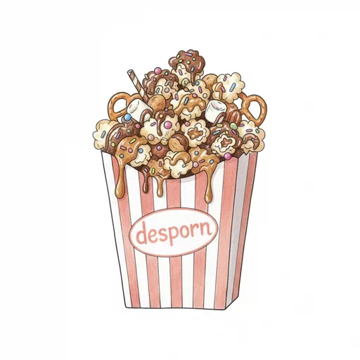 dessert popcorn