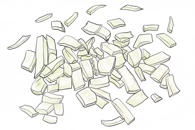 dried coconut flakes