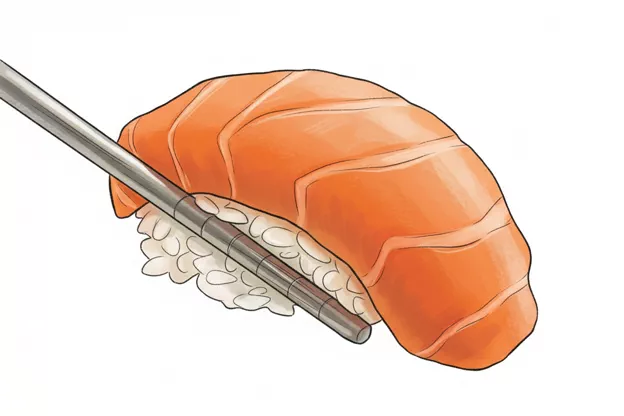 salmon nigiri