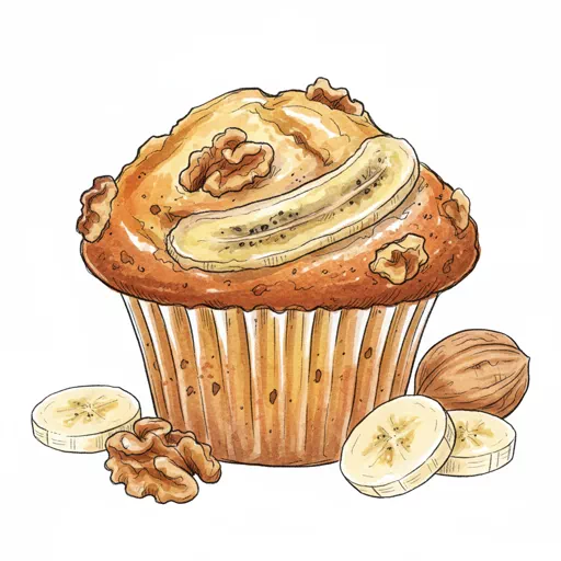 banana nut muffin