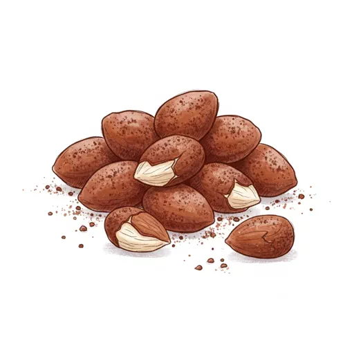 cocoa dusted almonds