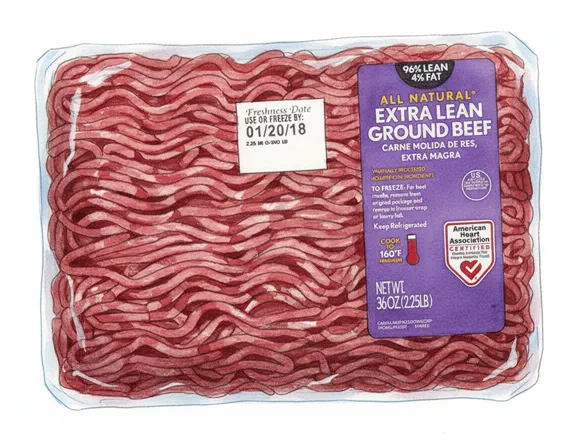 very lean ground beef