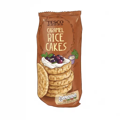 caramel rice cake