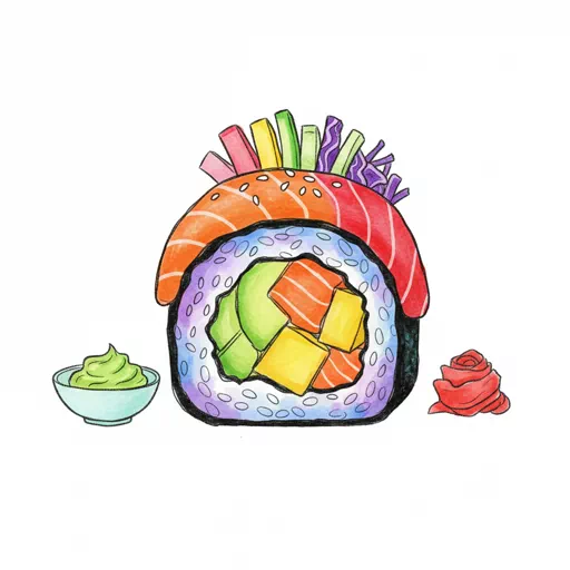 rainbow sushi roll