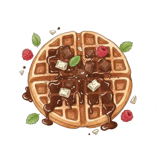 chocolate waffle