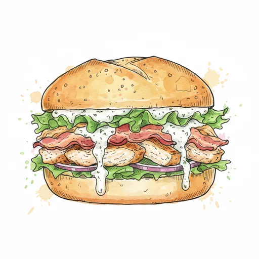 chicken bacon ranch sandwich