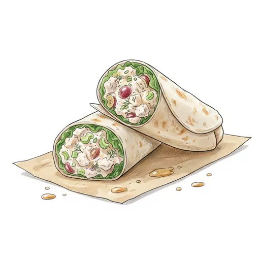 chicken salad wrap