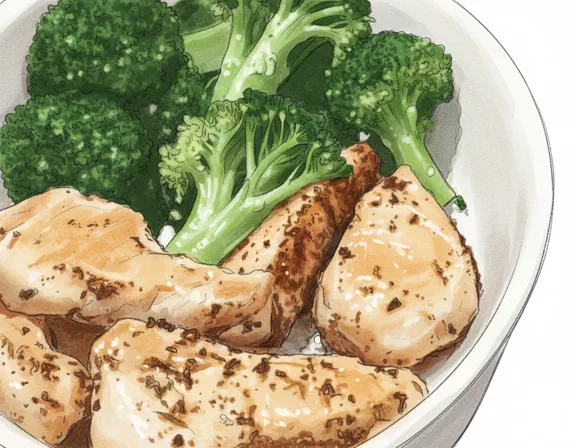 chicken and broccoli