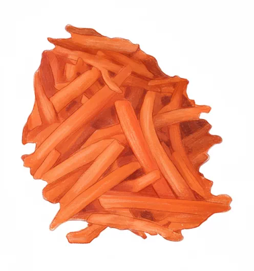 shredded carrots