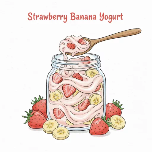 strawberry banana yogurt